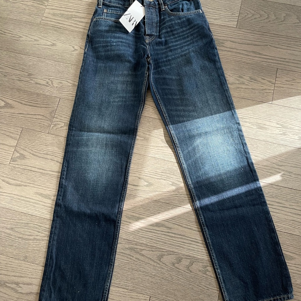 Zara high rise slim jeans 4 new